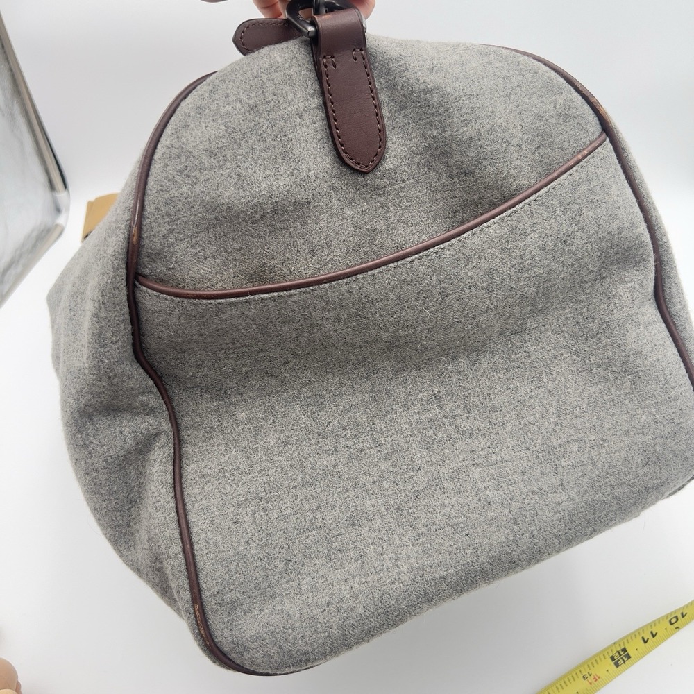 Polo Ralph Lauren 23" Gray Duffle Bag Carry On Adjustable Shoulder Strap - Picture 8 of 9